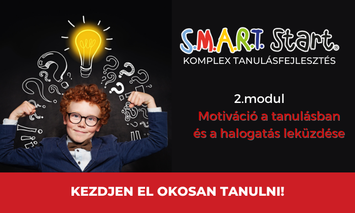 SMART Start tanulás tanfolyam 10-14 éveseknek - Motiváció és halogatás leküzdése 